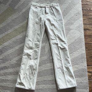Brandy Melville corduroy cream/white high, waisted pants.